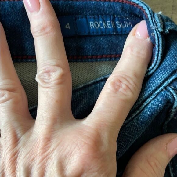 Seven 7 Medium to Dark Wash Bootcut Jeans, Size 4 - Picture 3 of 13